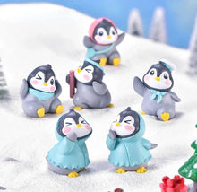 Load image into Gallery viewer, 6 Pcs Penguin Miniature Decor Items Set For Unique Gift
